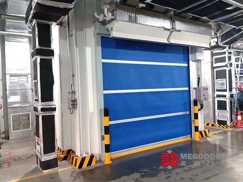 杭州电动感应不锈钢快速门插图2