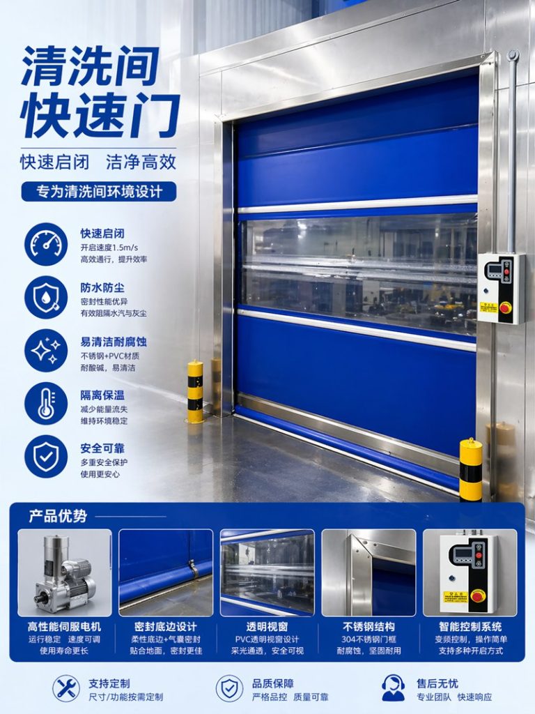 杭州清洗间为什么都在用304不锈钢防水快速门?缩略图 杭州清洗间为什么都在用304不锈钢防水快速门?缩略图